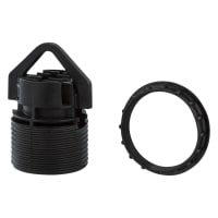 Schroefrandfitting E27 Met Ring Zwart 5st