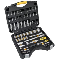 Ironside Dopsleutelset 1/4" En 1/2" 65-Delig Chroom Mat In Koffer