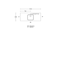 Procasa Keuken Werkblad 151x60cm Multiplex Zwart DE 2390 Voorzien Van Waterkering Zijkanten Afgewerkt Inclusief Spoelbak Lanseto 043N