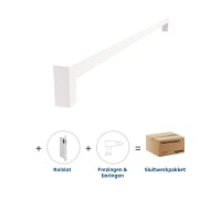 Skantrae Hang&Sluitwerkpakket 2099 Squared Greep 20x800mm + Rolslot Wit