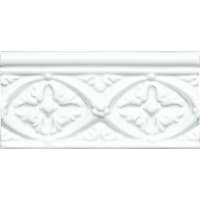 Strip Neri Relieve Bizantino Blanco Z 7,5x15cm Glanzend