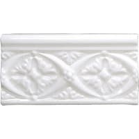 Strip Modernista Relieve Bizantino Blanco 7,5x15cm Glanzend