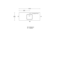 Procasa Keuken Werkblad 161x60cm Multiplex Zwart DE 2390 Voorzien Van Waterkering Zijkanten Afgewerkt Inclusief Spoelbak Lanseto 043N