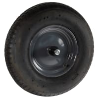 Kruiwagenwiel Met Naaldlager 400x8mm Zwart