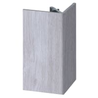 Keralit Uitwendig Rechthoekprofiel 46x46mm 400cm Wit Eiken Modern Houtstructuur