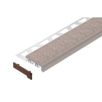 Schlüter TREP-V42 Eindkap Links En Rechts PVC Notenbruin E/TV42NB