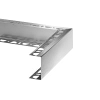Schlüter KERDI-BOARD-ZA U-Hoekstuk Dubbelzijdige Perforatie 50mm RVS V4A Geborsteld E/KBZA50EB