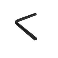 GB Kruk Voor Boerenklinkstel 140x115mm Deurddikte 50-65mm Zwart Epoxy 704234B