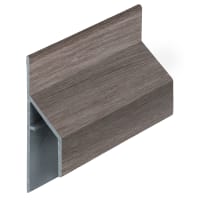 Keralit Trim/Kraal Aansluitprofiel 17mm 600cm Taupe Eiken Modern Houtstructuur