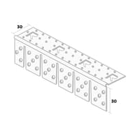 Ripstaal Hoekbeschermer 3767 Wit 300cm 2mm PVC Voor Bogen