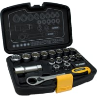 Ironside Doorsteekdoppenset 1/4" 17-delig In Koffer