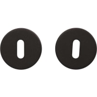 Oxloc Sleutelrozet Rond 11mm RVS Met Onderrozet Kunststof Zwart
