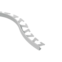 Schlüter SCHIENE-AC Decoratief Profiel Radius 8mm 250cm Alu Met Kleurcoating Pastelgrijs R/A80PG