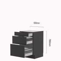 Keller Korvenkast OL2K60 60x78cm Met 1 Lade En 2 Korven PG300