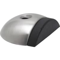 Oxloc Deurbuffer Vloer 17.5x57mm Bolrond RVS/Rubber Zilver/Zwart