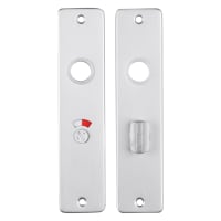 Langschild Recht Met Krukgat/WC-garnituur 180x41mm WC57/5 Aluminium F1
