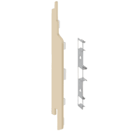 Keralit Eindkap En Connector Links 2814 Licht Ivoor Classic Nerf 5st