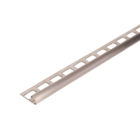 ProOne Tegelprofiel Kwartrond 8mm 300cm RVS Geborsteld