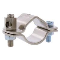 Aardklem 1/2" 21-22mm Vernikkeld