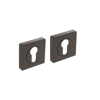 Intersteel Cilinderrozet Vierkant 10mm Zamak Antracietgrijs