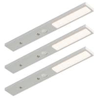 Procasa Ledverlichting Met Schakelaar 2500 Lumen RVS Look Set 3st