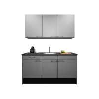 Procasa Keuken 170cm Compleet Grey Inclusief Onderbouw Koelkast