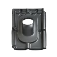 Ubbink Dakdoorvoerpan Tuile du Nord 131mm 25-45 Graden 4-pans Zwart