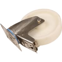 Kelfort Zwenkwiel Met Rollager 200mm 200kg Met Bevestigingsplaat En Rem Wit