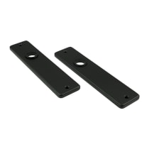 AMI Kortschild 180/41 Recht Blind Met Krukgat 180x41mm Aluminium Zwart