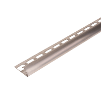 ProOne Tegelprofiel Kwartrond 10mm 300cm RVS Geborsteld