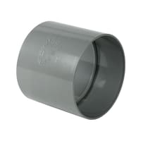 Dyka PVC Steekmof 50mm 2LV 2x Lijmmof Grijs