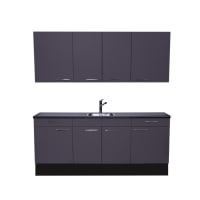 Procasa Keuken 220cm Compleet Dark Grey