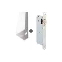 Skantrae Hang&Sluitwerkpakket 711SSL Met Rolslot En Set Deurgrepen Vernal 50 RVS