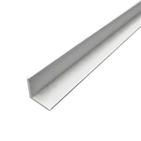 Hardhout Hoeklat 45x45mm 275cm 2x Wit Gegrond