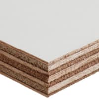 Okoume 40mm 235x105cm 2-Zijdig 80Mu Wit Gegrond FSC 100%