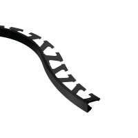 Schlüter SCHIENE-AC Decoratief Profiel Radius 8mm 300cm Alu Met Kleurcoating Grafietzwart R/A80GS/300