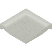 Villeroy & Boch Hoek Pro Architectura 3.0 Secret Grey 10x10cm Mat R10 2609C4600010