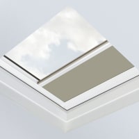 Fakro Verduisterend Rolgordijn Platdak ARF/D II 03K 70x70cm Solar Elektrisch Kleur Donkerbeige (227)