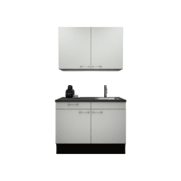 Procasa Keuken 120cm Compleet Wit Spoelbak Rechts