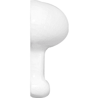 Hoek Modernista Angulo Italiana No 3 Blanco 1x5cm Glanzend