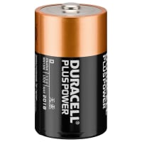 Duracell Batterij Plus Power Alkaline 1.5V D LR20 2st