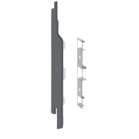 Keralit Eindkap En Connector Links 2814 Dustgrey Pure Mat RAL 7016 5st