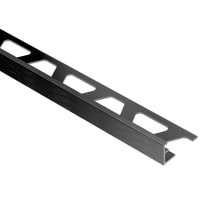 Schlüter SCHIENE-AGRB Decoratief Profiel 6mm 250cm Alu Geborsteld Geanodiseerd Grafiet A60AGRB