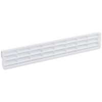 Plintrooster 458x75mm Aluminium Wit