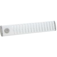 Schuifrooster Bold Line 500x90mm Aluminium Wit