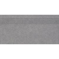 Rako Traptrede Block Dark Grey 40x80cm 10mm Mat Gerectificeerd R10