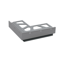 Schlüter BARA-RAKE Buitenhoek 90 Graden 10mm Alu Met Kleurcoating Pastelgrijs E90/RAKE10PG