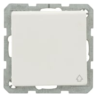 Berker Q1 Inbouw Contactdoos Met Klep 1-Voudig Randaarde Polarwit