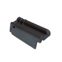 Monier Kruispan Halve Gevelpan Links Blauw Gesmoord