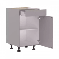 Bruynzeel Atlas Onderkast WI12 Wit 50cm Rechtsdraaiend 1 Antaro-Lade Gedempt 1 Plank FSC Mix Credit